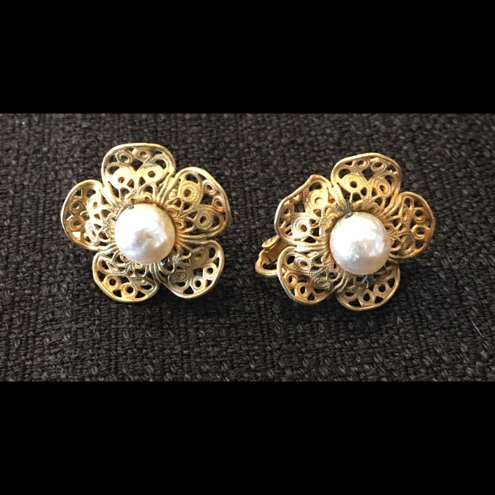 Vintage Miriam Haskell earrings